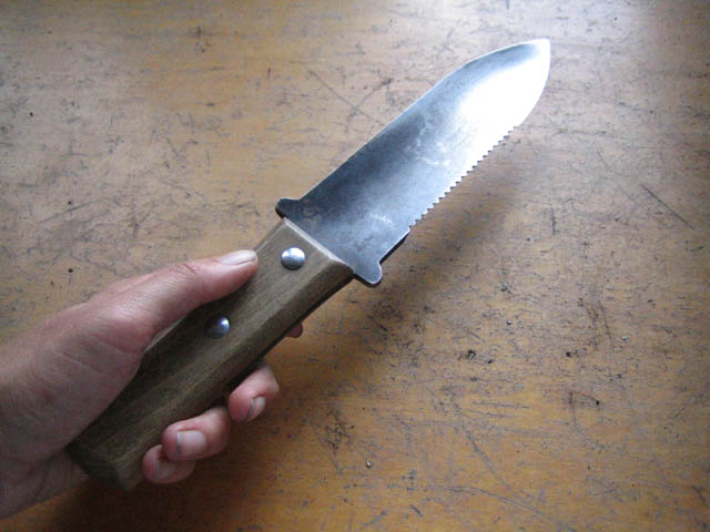 my hori-hori a.k.a. Japanese digging knife 