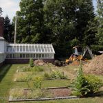 the big dig for Blithewold's new plant house