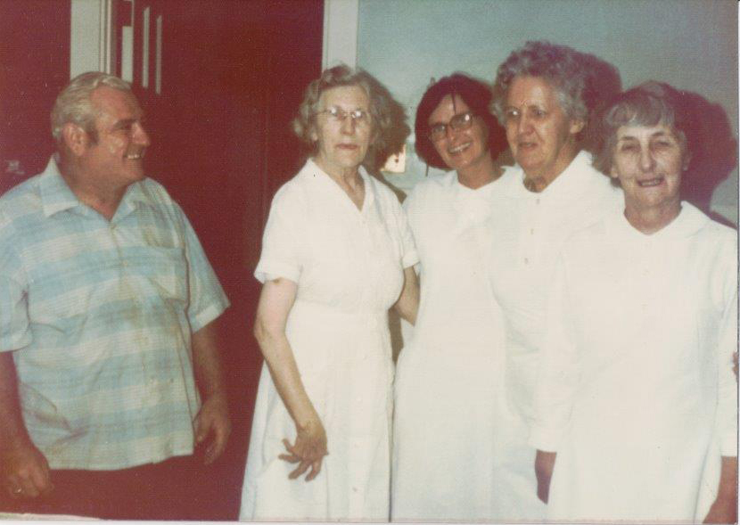Left to right: Arthur Lamone, Tillie McDonnell, Mary Dwyer, Mary, Peggy Devine